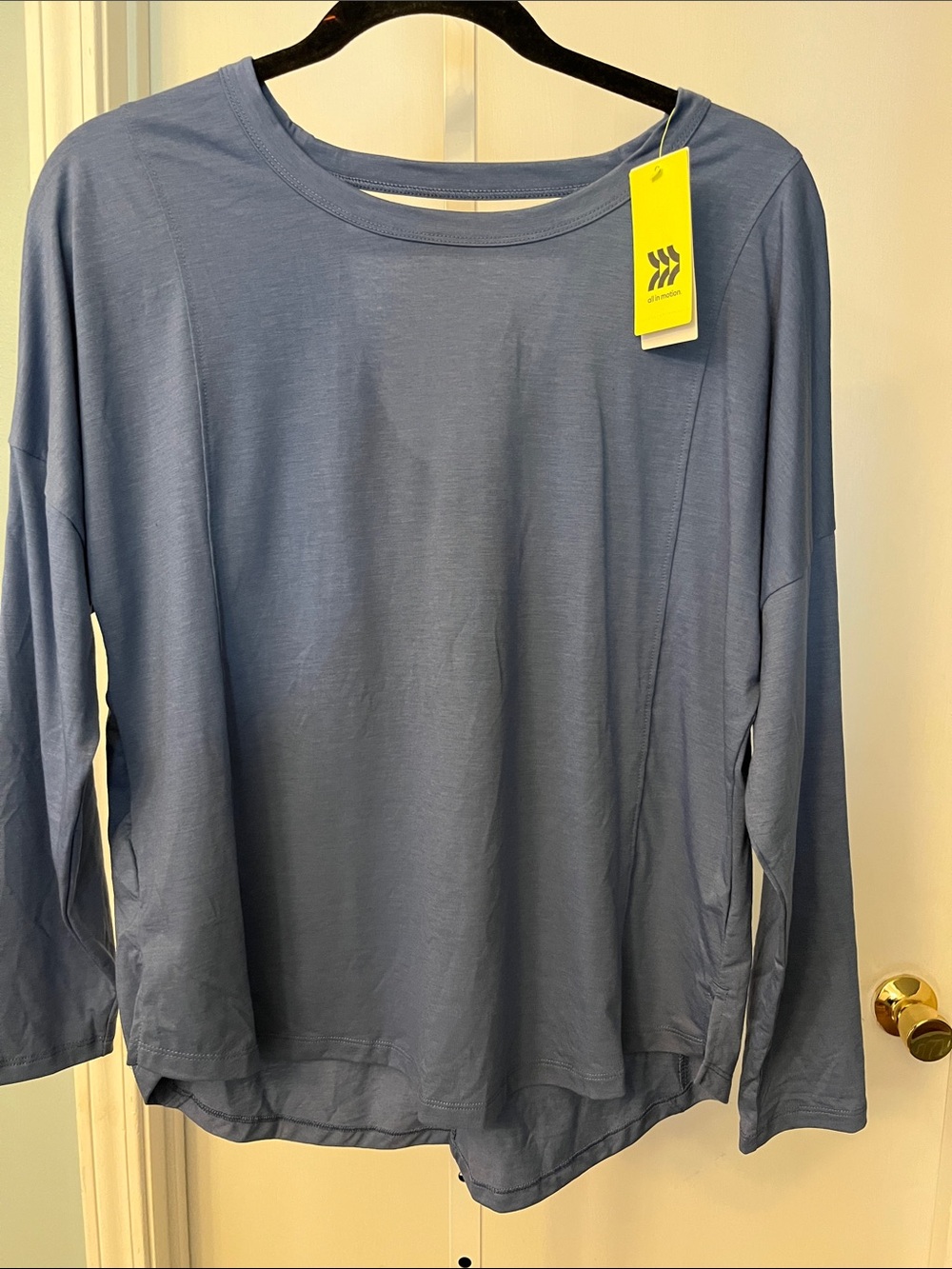 all in motion Dusty Blue Long-Sleeve Crew Top